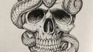 Drawing Skull Crawler Skull with Snakes Ideas Tattoos Snake Tattoo Skull Tattoos