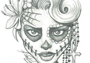 Drawing Skulls Easy Sugar Skull Lady Drawing Sugar Skull Two by Leelab On Deviantart