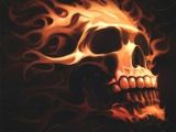 Drawing Skulls On Fire Flaming Skull by tom Wood Not Much Of A Skull Fan but This Looks