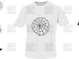 Drawing T Shirt Outline T Shirt Design Template with Sample Of Hand Draw Print Vector