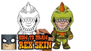 Drawing Things Out Of Skin How to Draw Rex Skin fortnite Art Tutorial Youtube