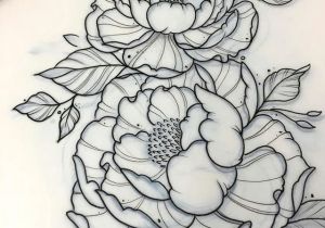 Drawing Traditional Flowers A Tattoo Pinte
