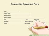 Drawing Up A Contract How to Write A Sponsorship Contract with Pictures Wikihow