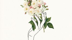 Drawing with Real Flowers Holding Flowers Design Pinterest Drawings Art and Illustration