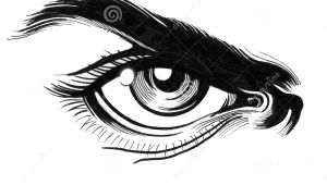 Drawings Of Angry Eyes Angry Eye Stock Illustration Illustration Of Sketch 92561167