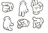 Drawings Of Cartoon Hands Cartoon Hands Making Different Gestures Vector Clip Art