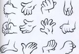 Drawings Of Cartoon Hands Hand Examples Reference Drawings Cartoon Character Illustration