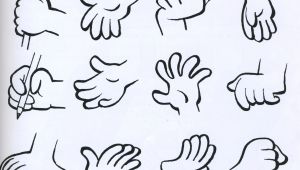 Drawings Of Cartoon Hands Hand Examples Reference Drawings Cartoon Character Illustration