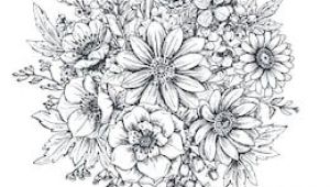 Drawings Of Flower Composition Floral Composition Bouquet with Hand Drawn Spring Flowers and