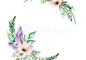 Drawings Of Flower Wreaths Floral Wreath Watercolor Hand Drawn Invitations Watercolor