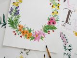 Drawings Of Flower Wreaths Wildflowers Blog Studio Snaps Acrylics Used Here but Simple to Make