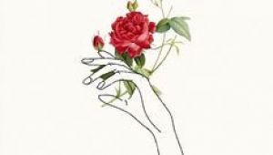 Drawings Of Hands Holding Roses Holding Flowers Tattoos Piercings Art Drawings Line Art