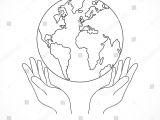 Drawings Of Hands Holding the Earth Hands Holding Globe Earth Web Black Stock Vector Royalty Free