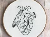 Drawings Of Heart Hands Anatomical Heart Hand Embroidery Prints Posters Art Etc Hand