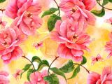 Drawings Of Pink Flowers Watercolor Of Pink Roses and butterflies Florals Foliage
