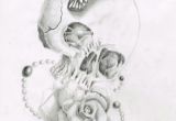 Drawings Of Roses with butterflies Skull butterfly Rose Cross by Bryanchalas Deviantart Com On
