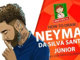 Easy Draw King Neymar How to Draw Step by Step Guide with A Coloring Page
