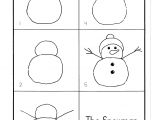 Easy Drawing for Kg 1 Directed Drawing Snowman Art Activities Directed Drawing