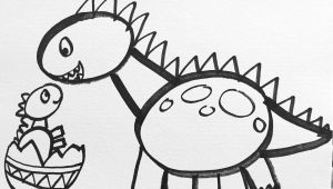 Easy Drawing for toddlers Tutorial How to Draw A Dinosaur for Kids This is A Simple Lesson