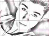 Easy Drawing Justin Bieber Drawing Justin Bieber Using A Grid Things to Draw In 2019
