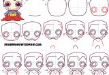 Easy Drawing Komiks How to Draw Cute Chibi Superman From Dc Comics In Easy Step by Step