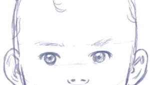 Easy Drawing Of A Baby How to Draw A Baby S Face Head with Step by Step Drawing