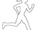 Easy Drawing Of A Girl Running Running Girl Pattern Camp Week Tribal Olympics Pinterest