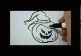 Easy Drawing Of A Pumpkin How to Draw Halloween Easy Witch Pumpkin Youtube Boo
