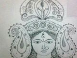 Easy Drawing Of Durga Maa Durga Pencil Sketch Art Pencil Sketches N Drawing