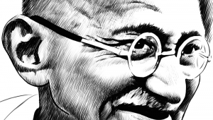 Easy Drawing On Quit India Movement Ink Drawing Of Mahatma Gandhi Portraits I Admire In 2019