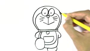 Easy Drawings for 3rd Standard How to Draw Doraemon In Easy Steps for Children Beginners Youtube