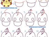 Easy Drawings for Kid Beginners How to Draw Cute Kawaii Chibi Moltres From Pokemon In Easy Step