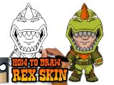 Easy Drawings fortnite How to Draw Rex Skin fortnite Art Tutorial