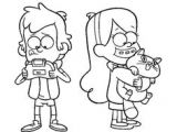 Easy Drawings Gravity Falls 25 Best Gravity Falls Images Cartoon Coloring Pages Coloring
