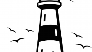 Easy Drawings Lighthouse Lighthouse Vector Clip Art Nautical Silhouettes Vectors Clipart