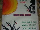 Easy Drawings On Save Environment Save Girl Child Handmade Posters and Crafts Pinterest Drawings