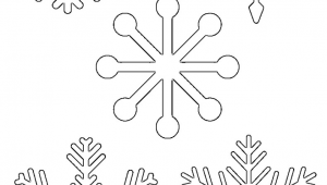 Easy Drawings Snowflakes Free Printable Snowflake Templates Large Small Stencil Patterns