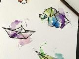 Easy Drawings with Poster Colours Geometric Watercolor Designs Easy Watercolors Bright Colors