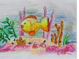 Easy Landscape Drawings Step by Step Easy Scenery Drawing How to Draw Under Water Fish Swimming Step by