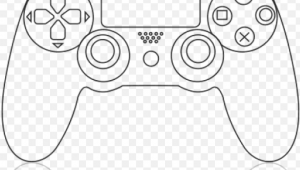 Easy Ps4 Controller Drawing Drawn Controller Ps1 Ps4 Controller Drawing Easy Png Image