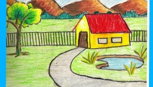 Easy Scenery Drawing for Class 3 Scenery Drawing for Kids at Getdrawings Com Free for