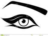 Eyes Drawing Black and White Eye Silhouette Close Up Stock Vector Illustration Of Blinking