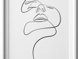 Female Face Drawing Images Easy Abstract Female Face Print Printable One Line Drawing
