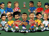 Football Player Drawing Easy Worldcup Russia 2018 Mascotization Project Ronaldo