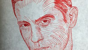 G Eazy Drawings G Eazy Red Pen Drawing Avb Artistry Drawings Art English Projects