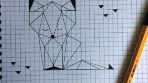 Graph Drawing Easy Teach Kid Make A Fox with Triangle Fox Kid Teach