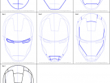 Halloween Drawing Ideas Step by Step How to Draw Iron Man S Helmet Printable Step by Step Drawing