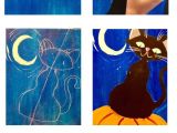 Halloween Drawing Ideas Step by Step How to Paint A Halloween Cat Step by Step Acrylic Painting
