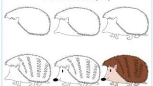 Hedgehog Drawing Easy Learn to Draw A Hedgehog Carly In 2019 Drawing Lessons