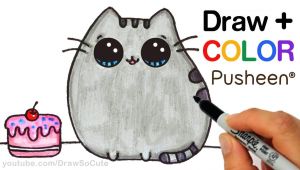 How to Draw A Baby Unicorn Easy Step by Step How to Draw Color Pusheen Cat Step by Step Easy Cute